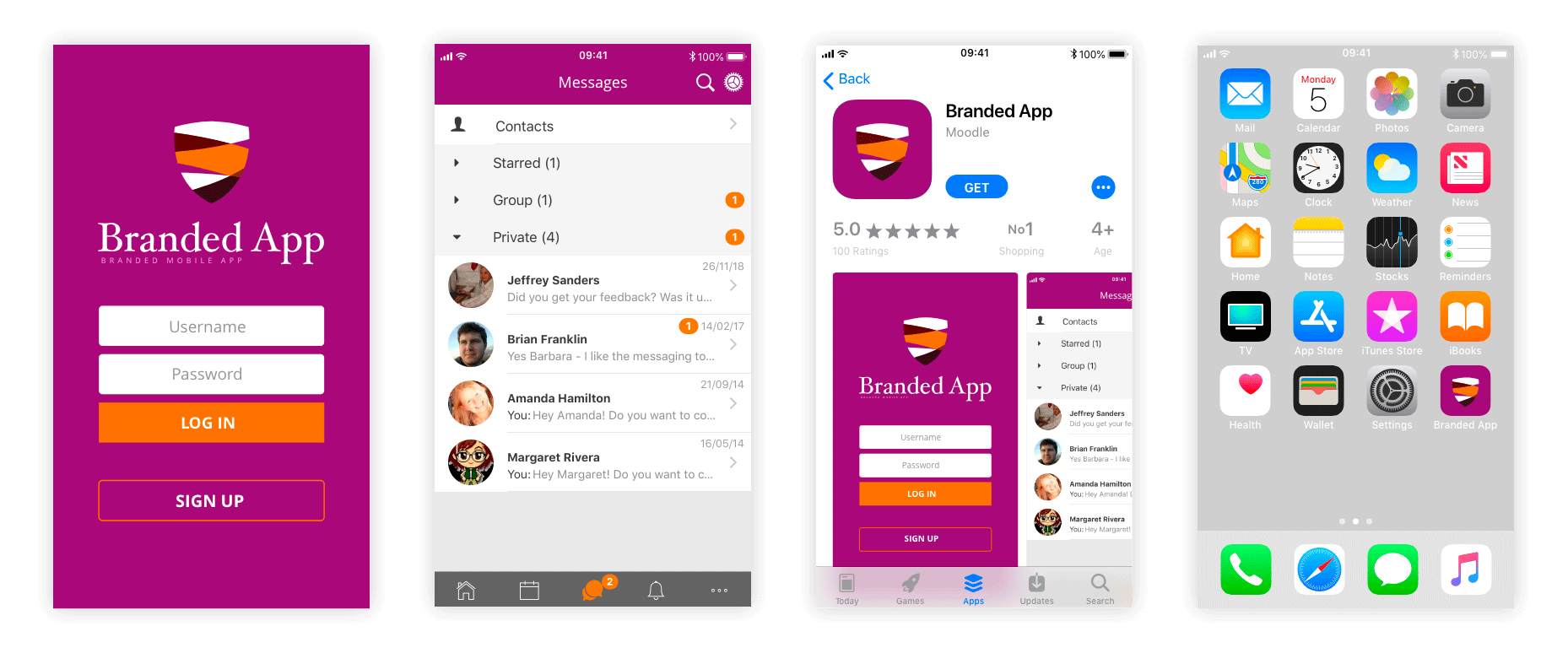 Brand App Mobile de Moodle